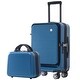 preview thumbnail 47 of 51, Carry-on Luggage 20 Inch Front Open Luggage Lightweight Suitcase Peacock Blue