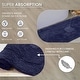 preview thumbnail 146 of 189, Home Weavers Waterford Collection Cotton Toilet Lid Rug | Elastic Fit | Fit Most Standard Toilet Lid | 18"x18"