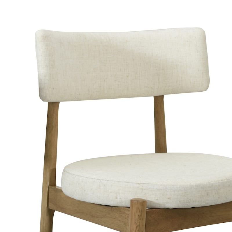 Nook Upholstered Rubber Wood Counter stools (Set of 2) by Christopher Knight Home