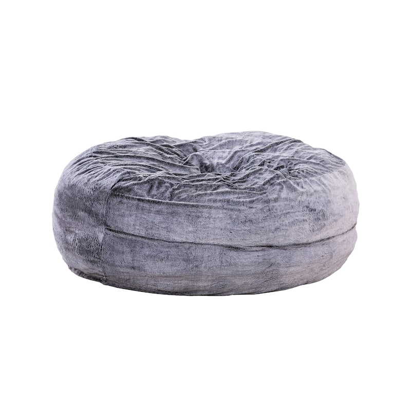 Sealy® Bala Faux Fur Corduroy 5ft Foam Bean Bag Lounger