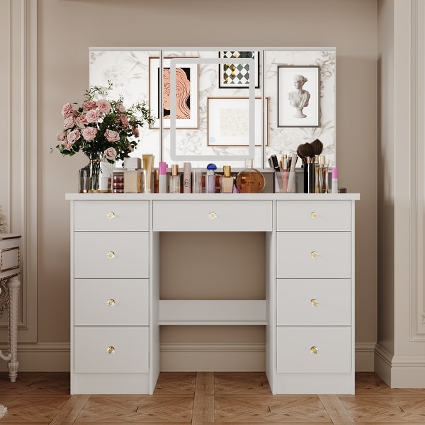 Bed bath and beyond on sale vanity mirror with lights