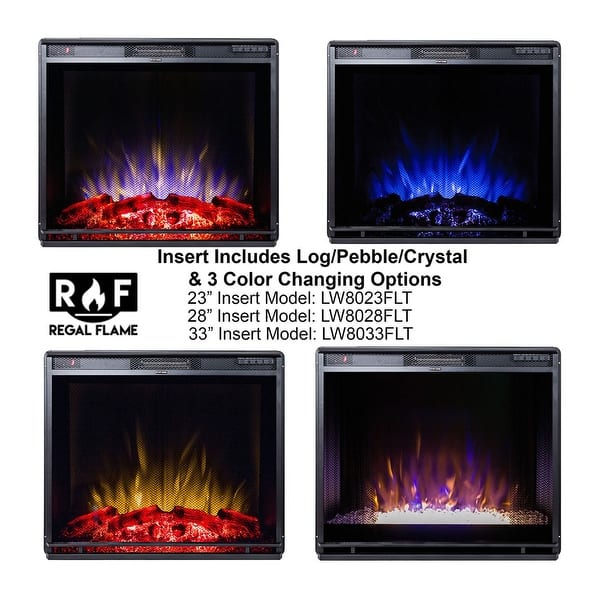 Shop Regal Flame 23 Flat Ventless Heater Electric Fireplace