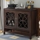 preview thumbnail 15 of 24, Merax Wood Accent Buffet Console Table with Storage Cabinet and Adjustable Shelf