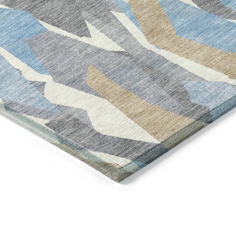 Machine Washable Indoor/ Outdoor Contemporary Dylan Chantille Rug