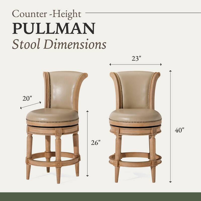 Maven Lane Pullman Swivel Kitchen Dining Stool