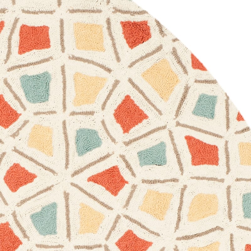 Martha Stewart by SAFAVIEH, Spring Wheel Mosaic Cotton Rug