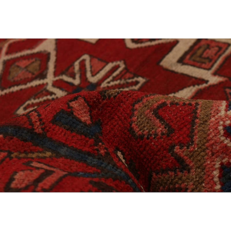 ECARPETGALLERY Hand-knotted Sarabi Red Wool Rug - 3'3 x 10'3