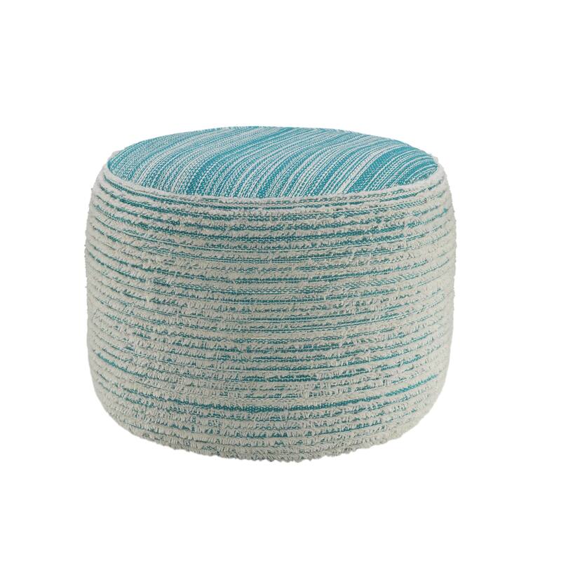 Sevita Tropical Textured and Distressed Pouf