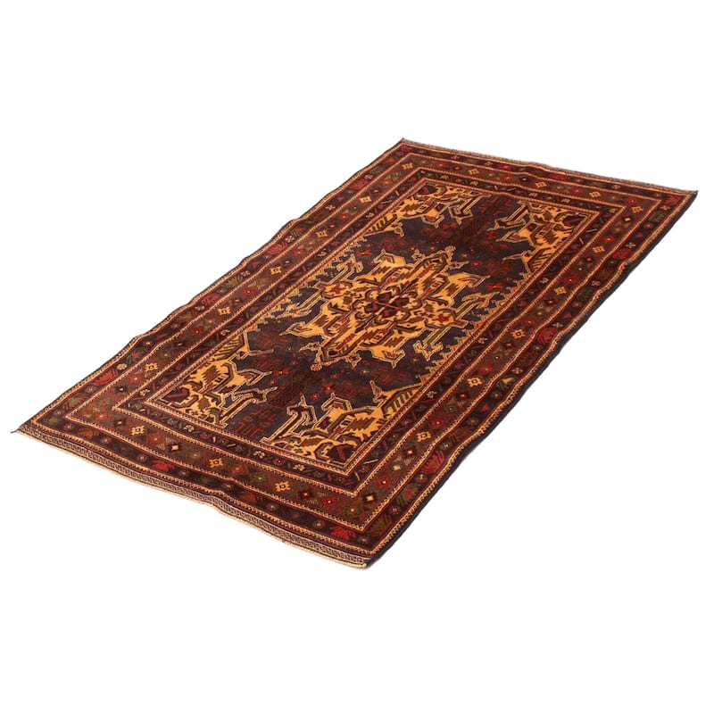 Teimani Navy Rug 3'8" x 6'5" - 3'8 x 6'5