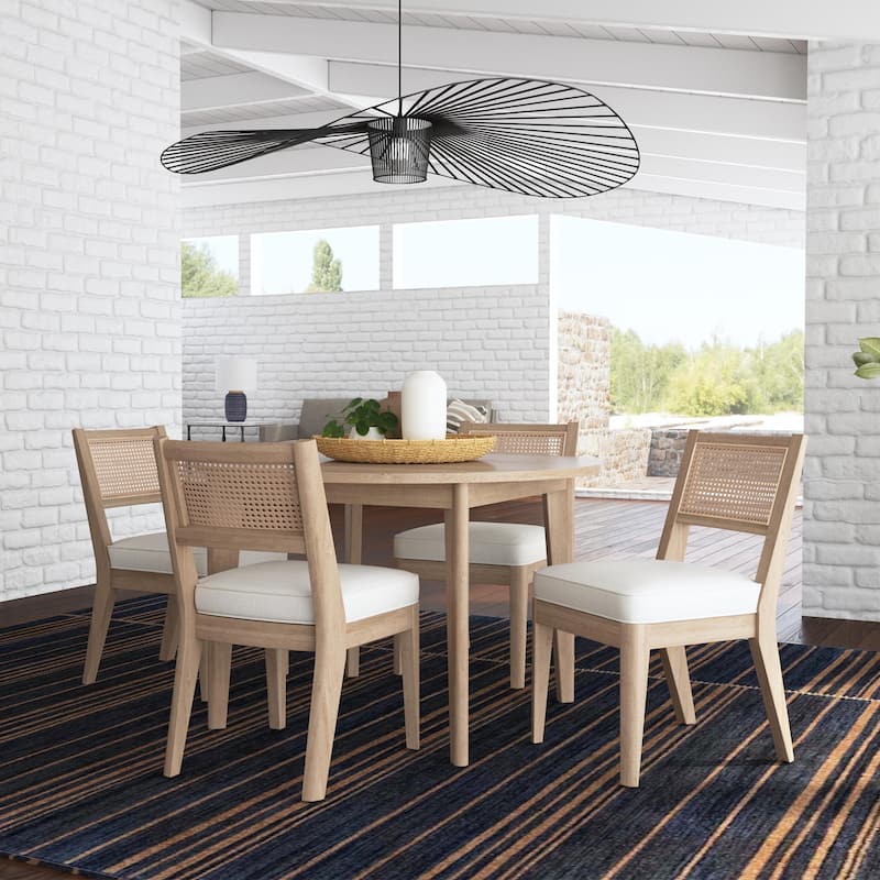 Brentwood Brown Wood Round Dining Table