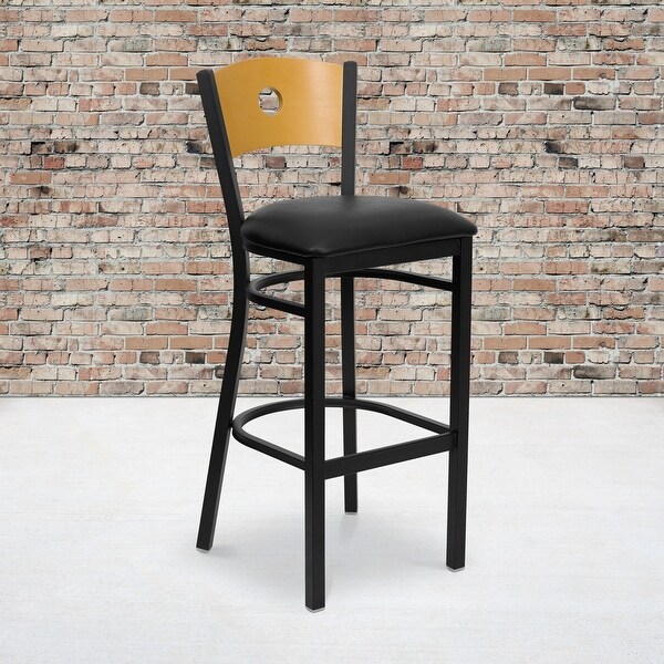 2 Pk. Hercules Series Circle Back Metal Restaurant Barstool Bed