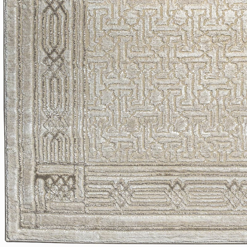 Admire Home Living Sognatore 1231 Transitional Bordered Area Rug