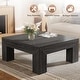 preview thumbnail 6 of 33, 39.4-Inch Square Coffee Table for Living Room, Farmhouse All Wooden Center Table