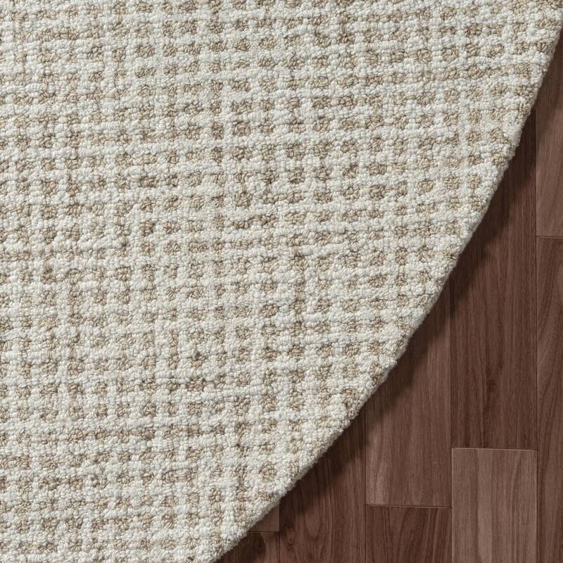 Noah Contemporary Geometric Wool Indoor Area Rug by Sevita