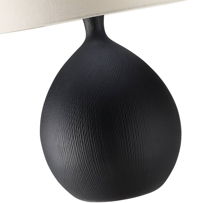 3-Way Ceramic Table Lamp with Hardback Shade - 22 in. H