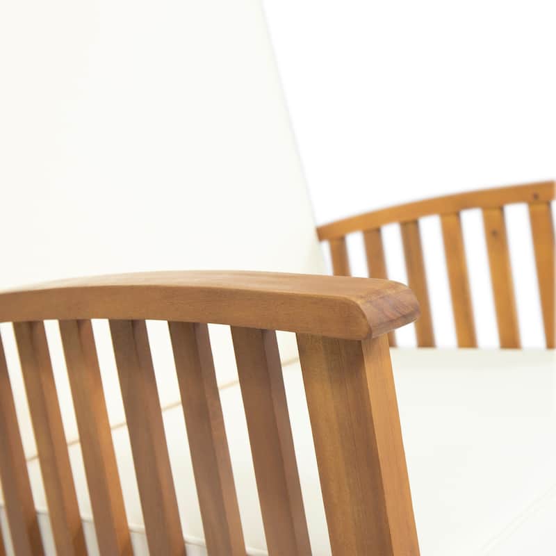 Casa Acacia Wood Rocking Chairs (Set of 2) by Christopher Knight Home