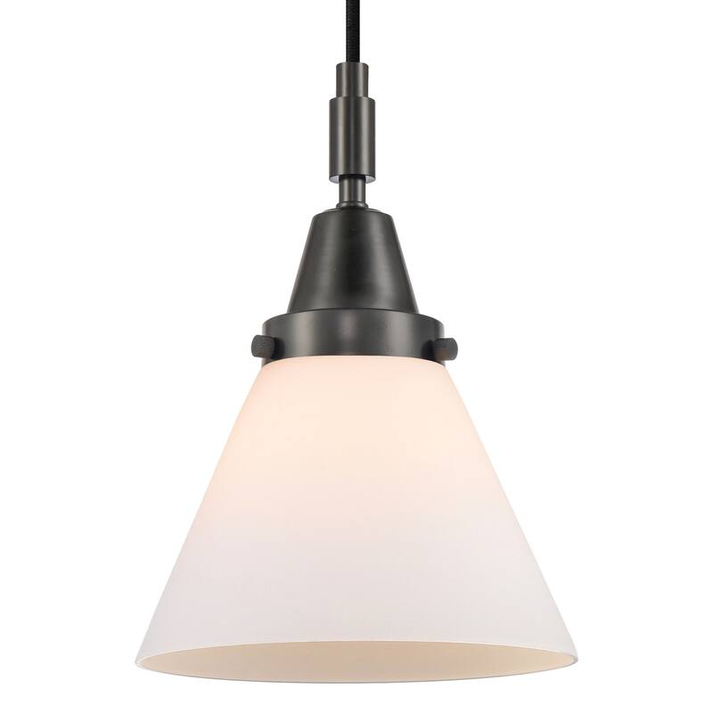 Innovations Lighting 447-1P-G41 Cone 8" Wide Mini Pendant with Matte - Matte Black