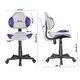 preview thumbnail 66 of 89, JJS Ergonomic Mesh Office Chair Adjustable Lumbar Support Computer Desk Chair