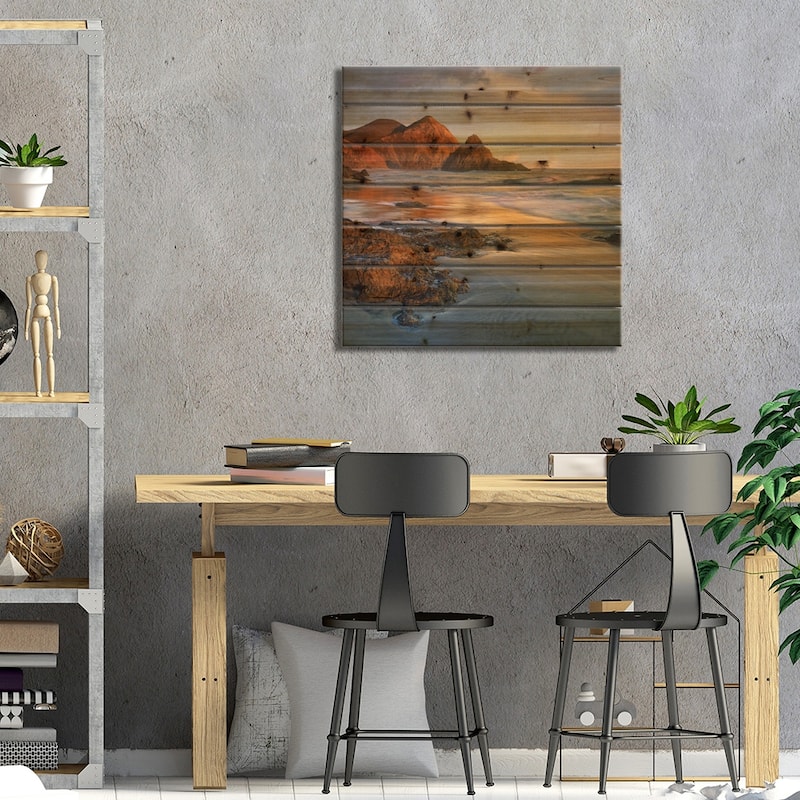 Bean Hollow Beach, Big Sur, California Print On Wood by Tim Fitzharris - Multi-Color
