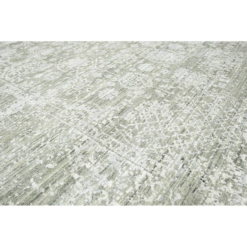 Hand Knotted 100% Wool Modern & Contemporary Oriental Area Rug Gray - 8' 8'' x 11' 4''