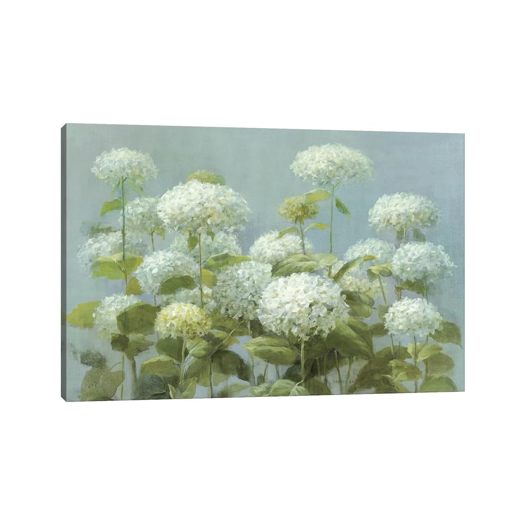 iCanvas "White Hydrangea Garden" by Danhui Nai Canvas Print