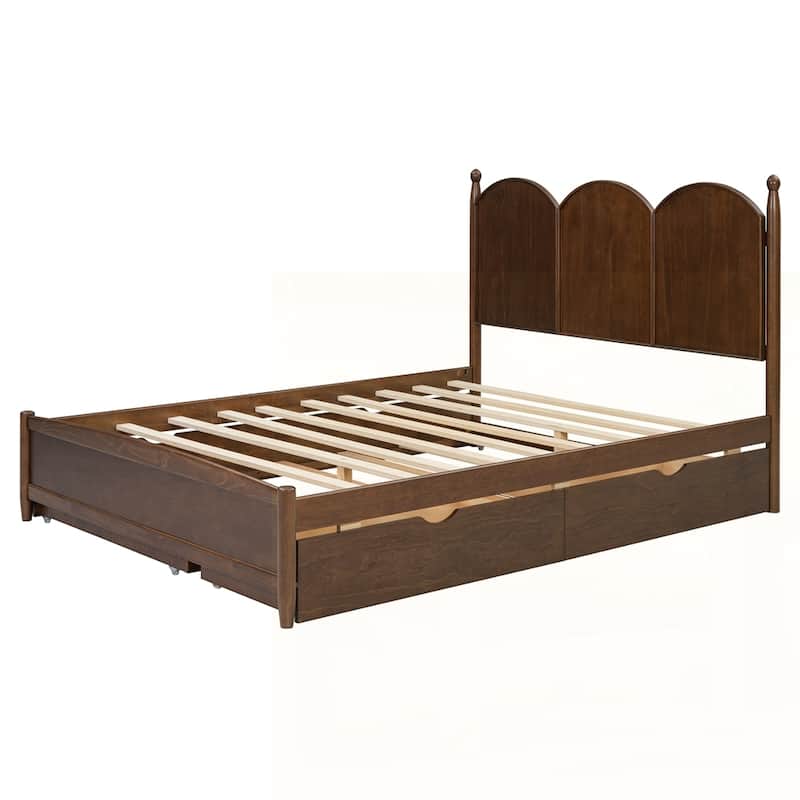 Platform Bed With with 2 Big Drawers