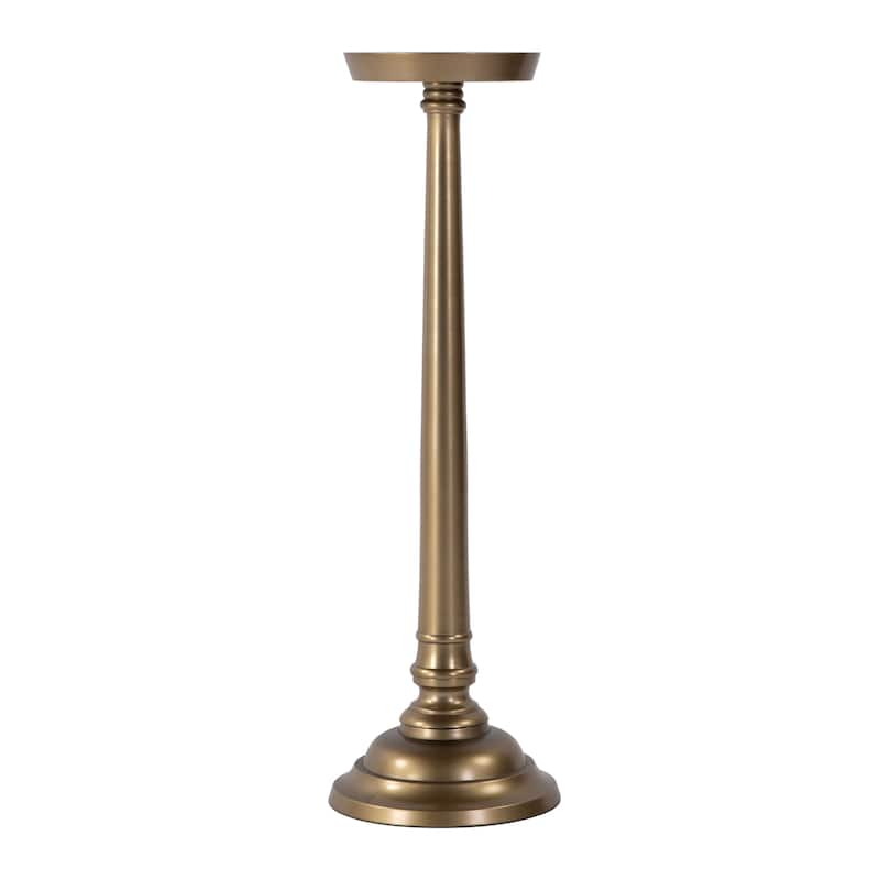 Tilly 7 in. W Round All Metal Pedestal Base End Table