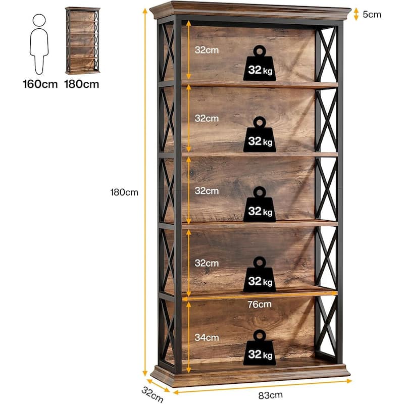 Industrial Art Bookcase