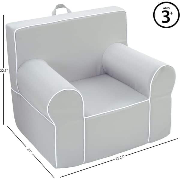 dimension image slide 1 of 3, Heritage Kids Foam Armchair