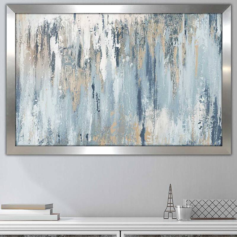 Blue Illusion' Print on Framed Acrylic