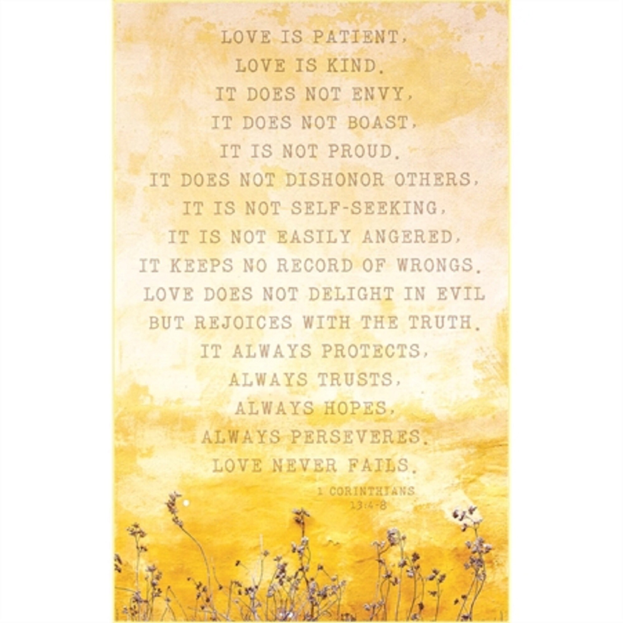 Shop 14 Yellow And Cream White Contemporary Bible Verse Printed