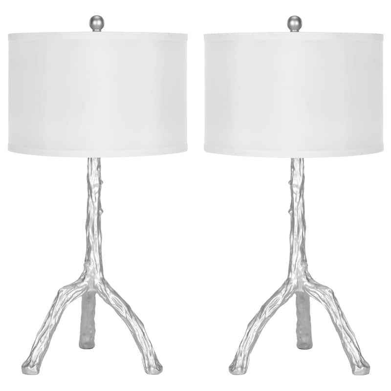 SAFAVIEH Lighting 28-inch Silver Branch Table Lamp (Set of 2) - 14"x14"x29"