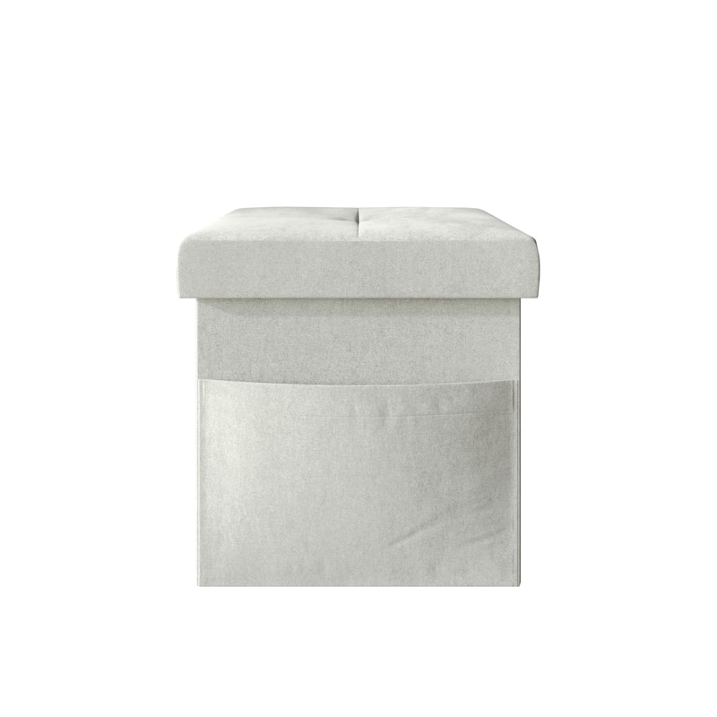 Chico Tufted Upholstered Folding Storage Bench