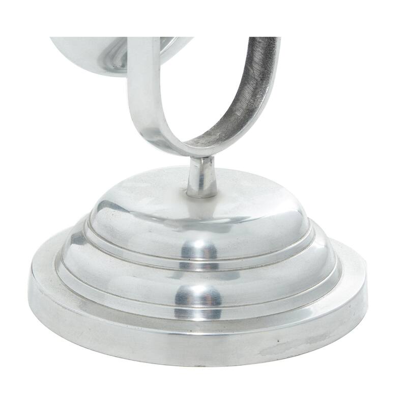 Aluminum Metal Microphone Decorative Sculpture - Silver - Roche River Decor