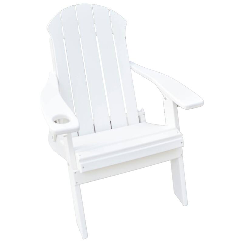 Sea Side Collection Poly Lumber Folding Adirondack Chair