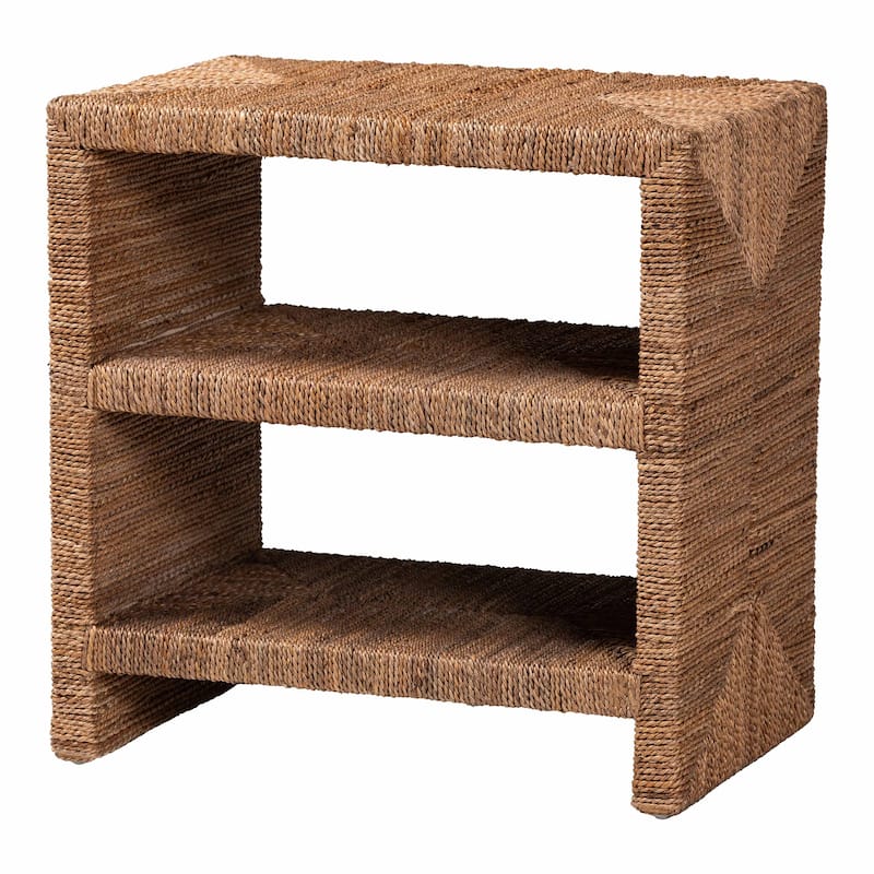Liza Bohemian Natural Seagrass End Table - Natural