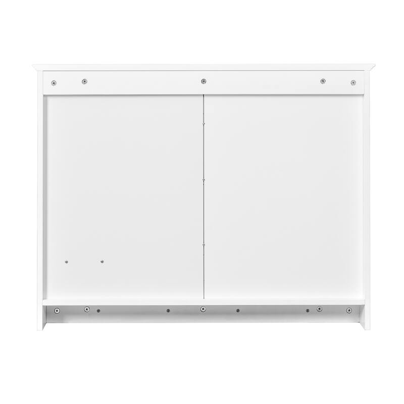 36 Inch Wall Mounted Medicine Cabinet, Bathroom Storage Cabinet with Mirror Door and Adjustabl Shelf