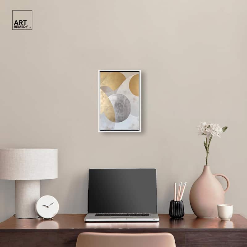 Golden Orb I Canvas by Art Remedy