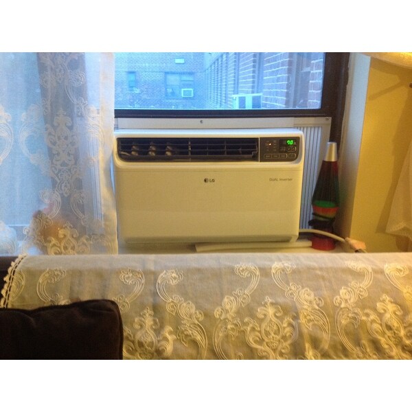 Shop Lg 14 000 Btu Dual Inverter Window Air Conditioner With Remote Control White 14 000 Btu Overstock 20892140