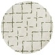 preview thumbnail 126 of 154, SAFAVIEH Arizona Shag Nevada 1.2-inch Thick Rug 6'7" Round - Ivory/Green