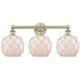 Option Antique Brass / White Glass with White Rope