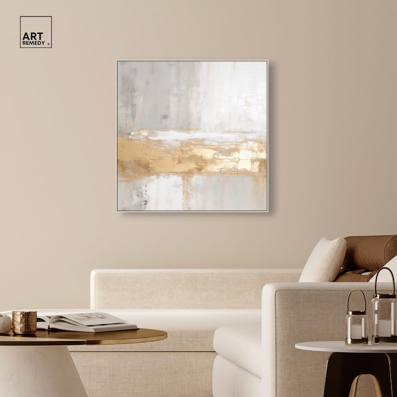 Melted Goldscape III Canvas by Art Remedy