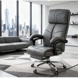 High Back Office Recliner Chair With Footrest Ultimate Work Comfort ...