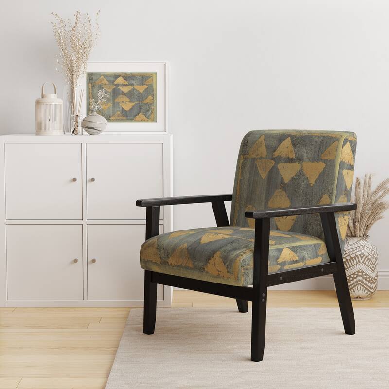 Designart "Glam Form I" Upholstered Modern Accent Chair - Arm Chair