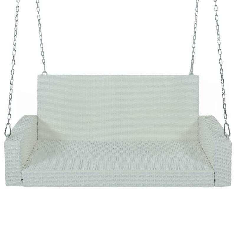2-Person Wicker Hanging Porch Swing