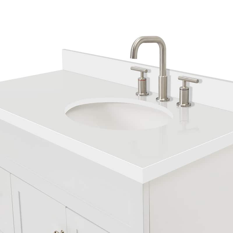 Ariel F043SRWQOVO Hamlet 42" Free Standing Single Basin Vanity Set