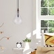 preview thumbnail 1 of 11, CO-Z Farmhouse Teardrop Semi Flush Mount Ceiling Light Fixture - Walnut & Black
