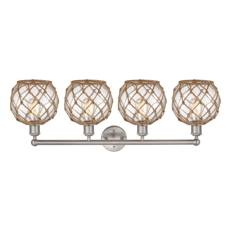 Innovations Lighting Endless Possibilities Edison - Farmhouse Rope - 4 Light 35" Bath Vanity Light