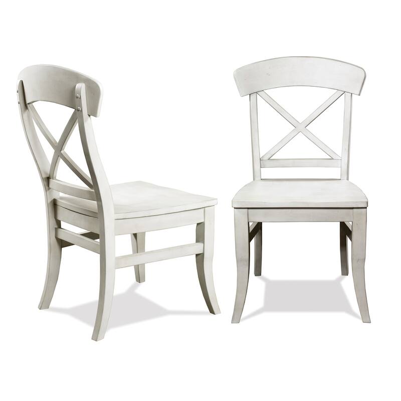 Cross-back Dining Side Chairs in Set of 2