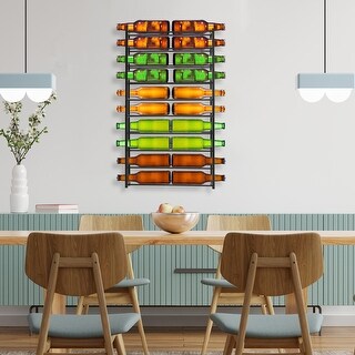 20 Bottles Wall Mounted Wine Rack Storage Holder - Bed Bath & Beyond ...